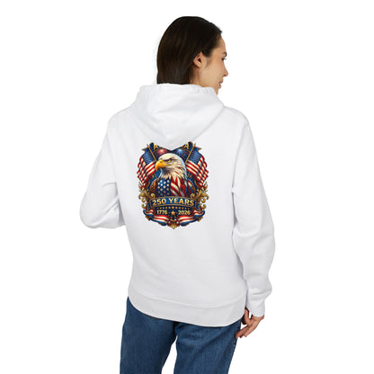 250 Years Patriotic Eagle Hoodie – American Flag 1776–2026 Anniversary