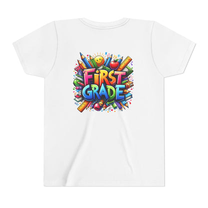 First Grade Kids Tee — Colorful Back-to-School Shirt for Boys & Girls