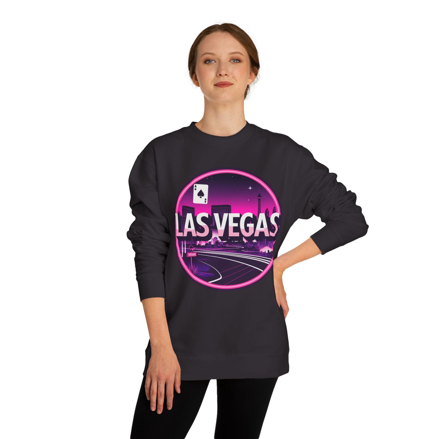Las Vegas Retro Neon Crewneck Sweatshirt