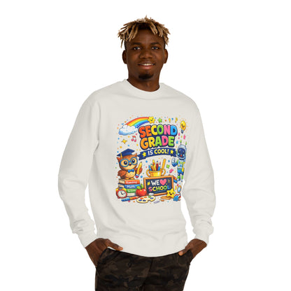 Second Grade Is Cool Sweatshirt – Cute School Kids Crewneck