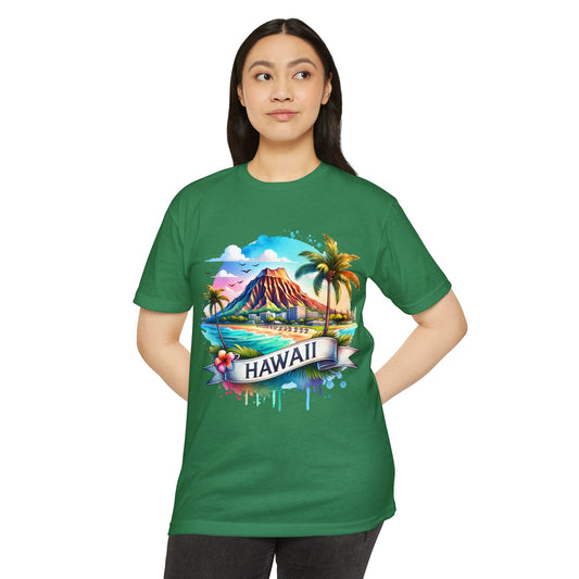 Hawaii Vintage Sunset T-Shirt — Tropical Island Graphic Tee