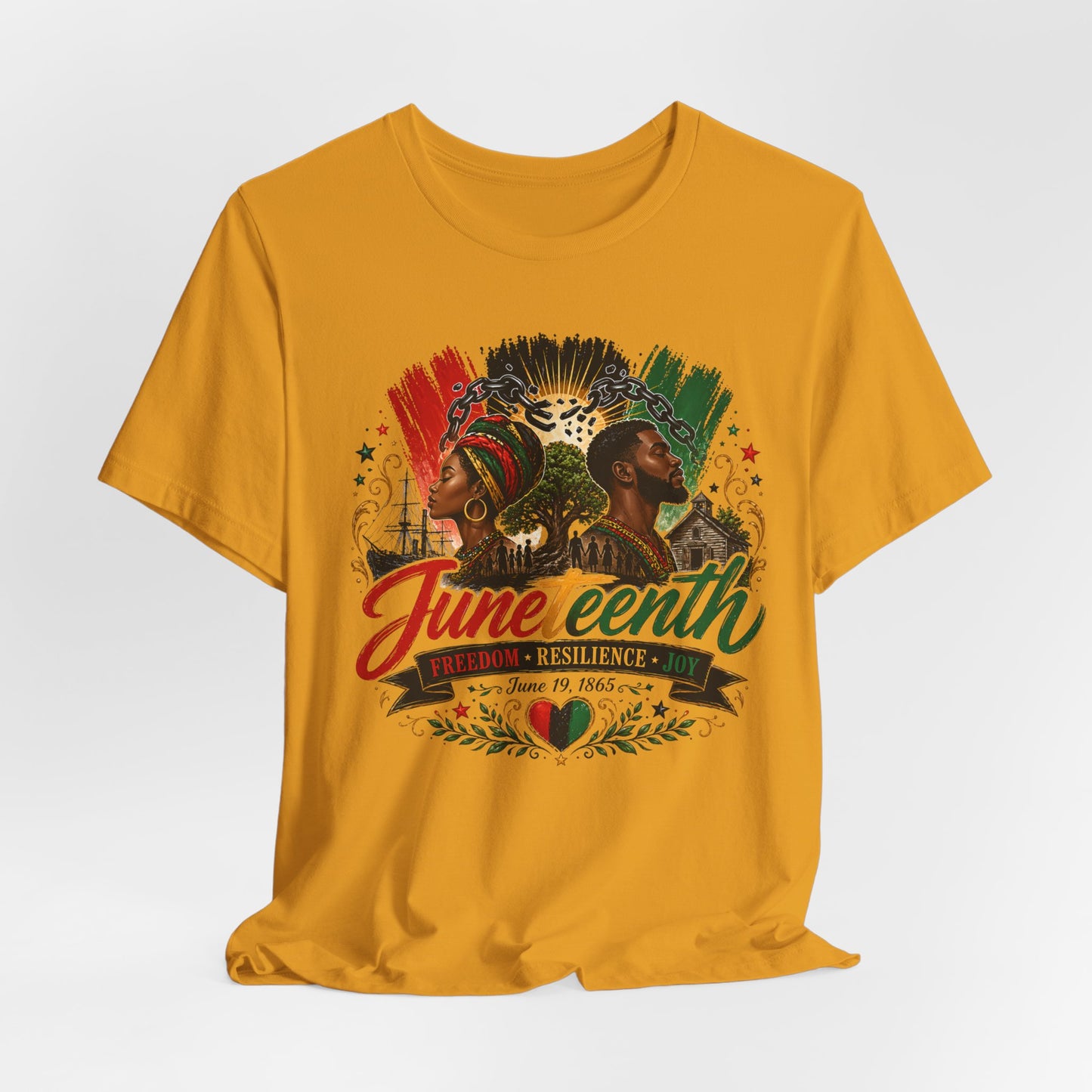 Juneteenth Celebration Tee — Freedom Resilience Juneteenth Graphic Shirt