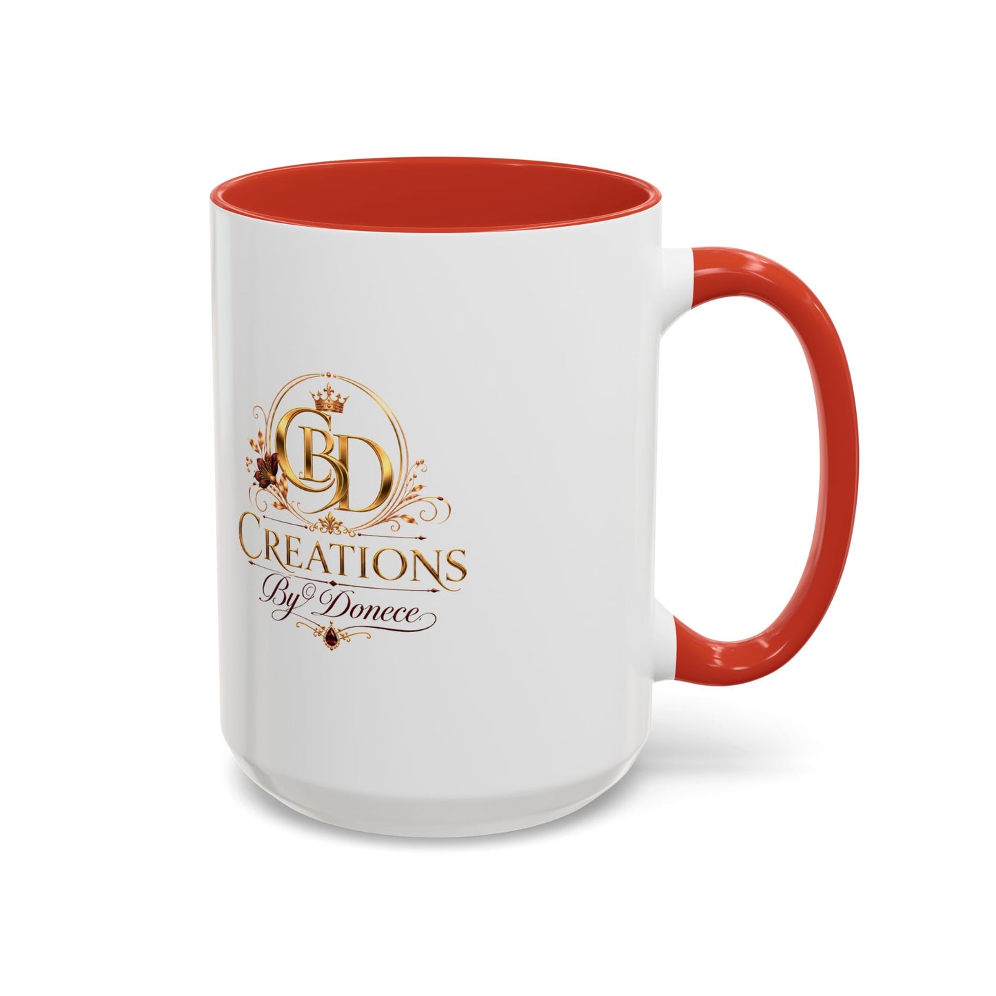 Accent Coffee Mug — Creations By Donece Logo Ceramic Mug (11/15 oz)