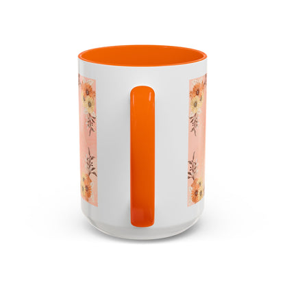 Mom Floral Accent Coffee Mug – Pink Butterfly Mother's Day Gift (11/15oz)
