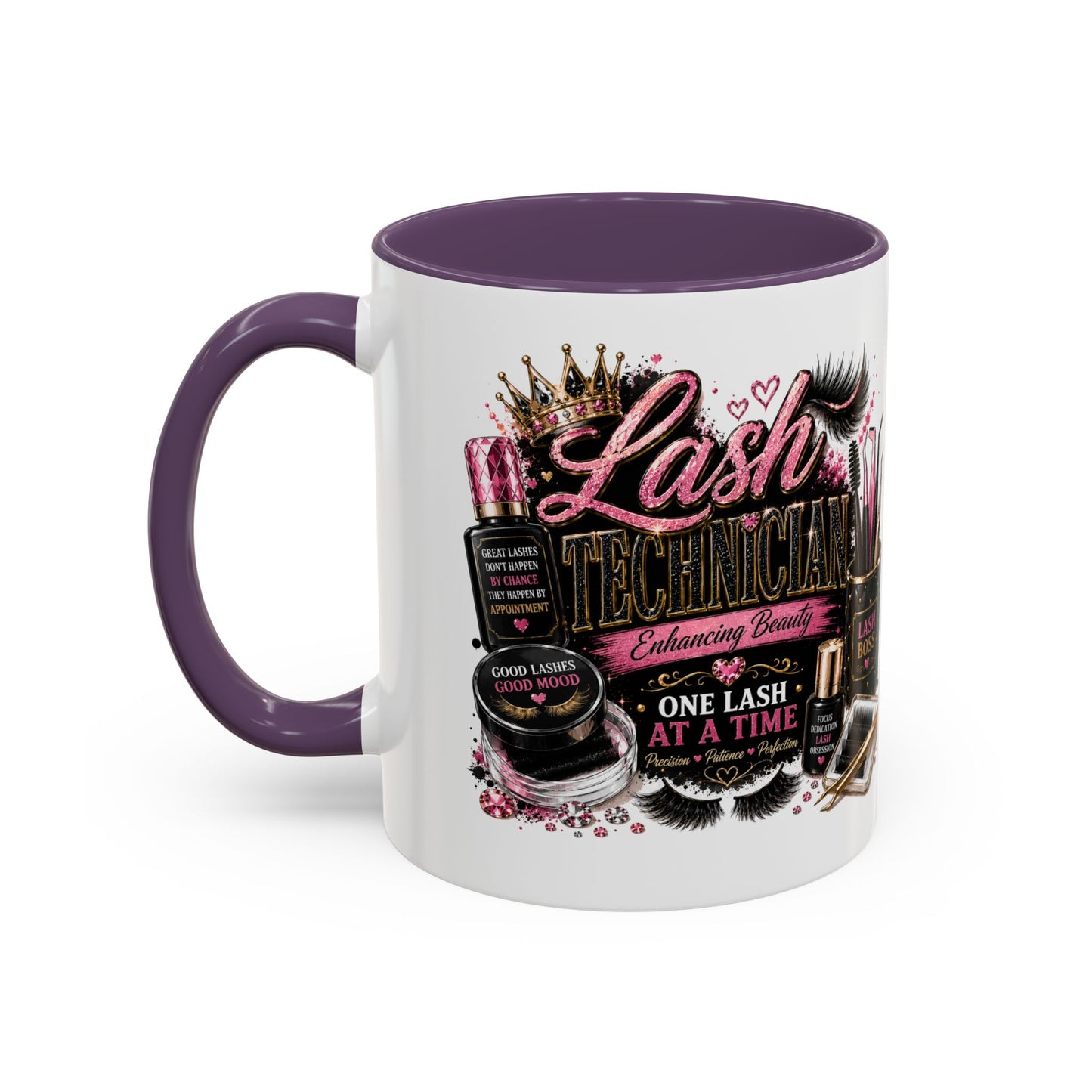 Lash Technician Coffee Mug — "Lash Technician: One Lash at a Time" Accent Mug