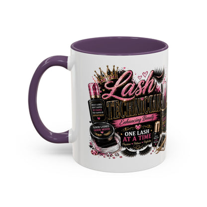 Lash Technician Coffee Mug — "Lash Technician: One Lash at a Time" Accent Mug