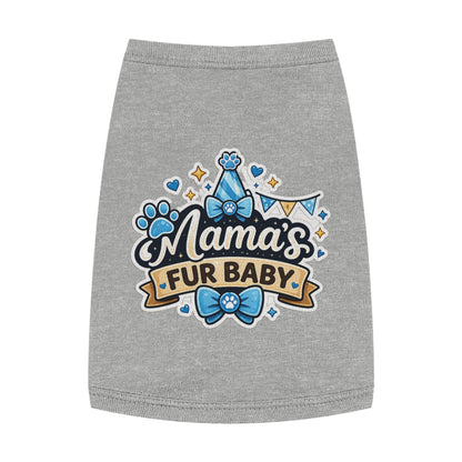 Mama's Fur Baby Pet Tank Top – Cute Paw Print Dog Shirt for New Pet Moms