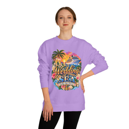 Cruise Wedding Sweatshirt — "Wedding at Sea" Tropical Cruise Crewneck