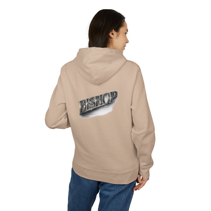 Bishop Chrome Logo Hoodie — Vintage Metallic Script Streetwear