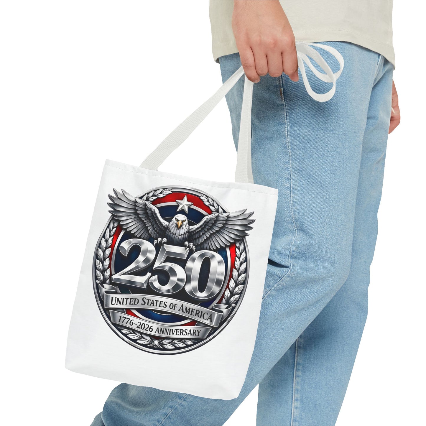 250th USA Anniversary Tote Bag — Patriotic Eagle 1776–2026 Commemorative Tote