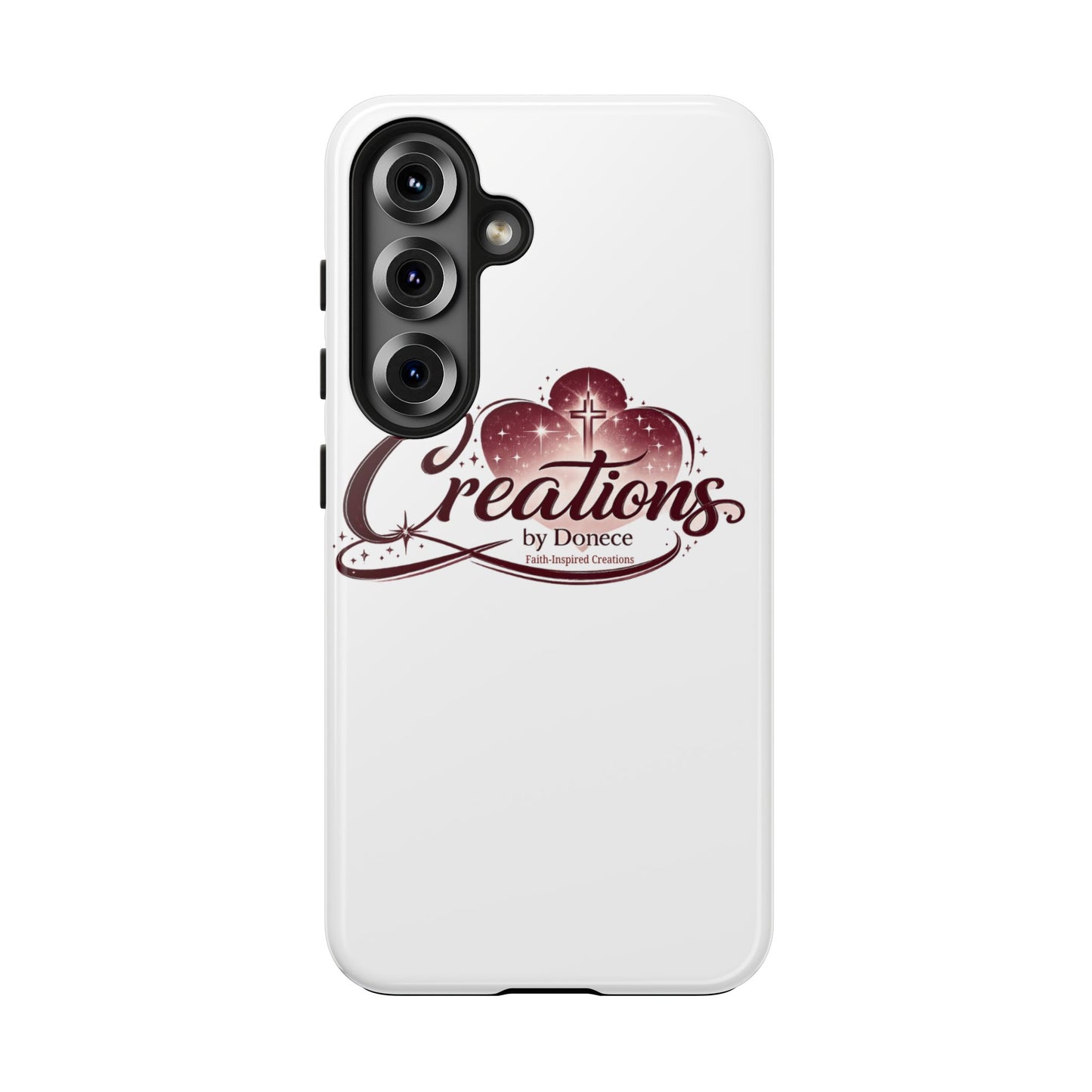 Tough Phone Case — "Creations by Donece" Logo Protective Phone Cover