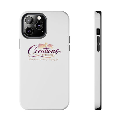 Creations by Donece Soft-Touch Tough Phone Case — Faith-Inspired Logo Protective Cover