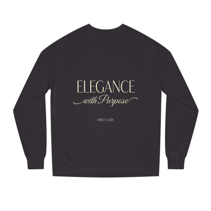 Elegance with Purpose Crewneck Sweatshirt — First Lady Inspirational Pullover