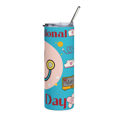 20oz Nurse Tumbler — "Thanks Nurse!" International Nurse Day Stainless Steel Travel Cup
