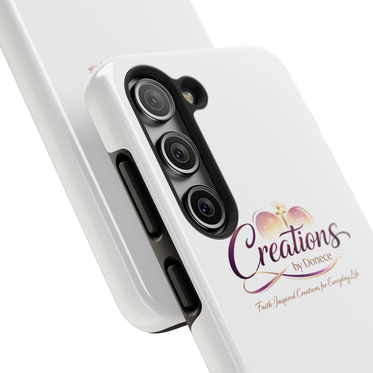Tough Phone Case - "Creations by Donece" Logo Protective Cover