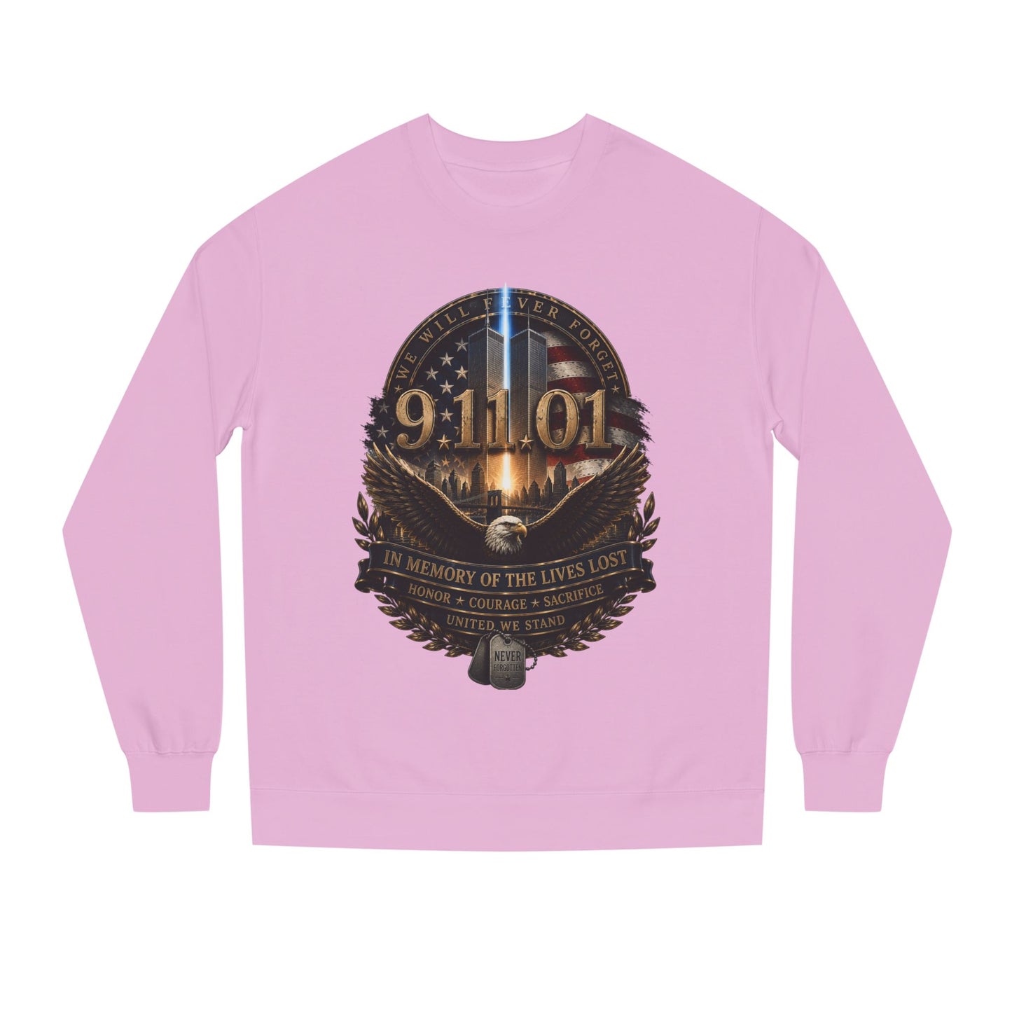 9/11 Memorial Sweatshirt – In Memory of the Lives Lost Tribute Crewneck