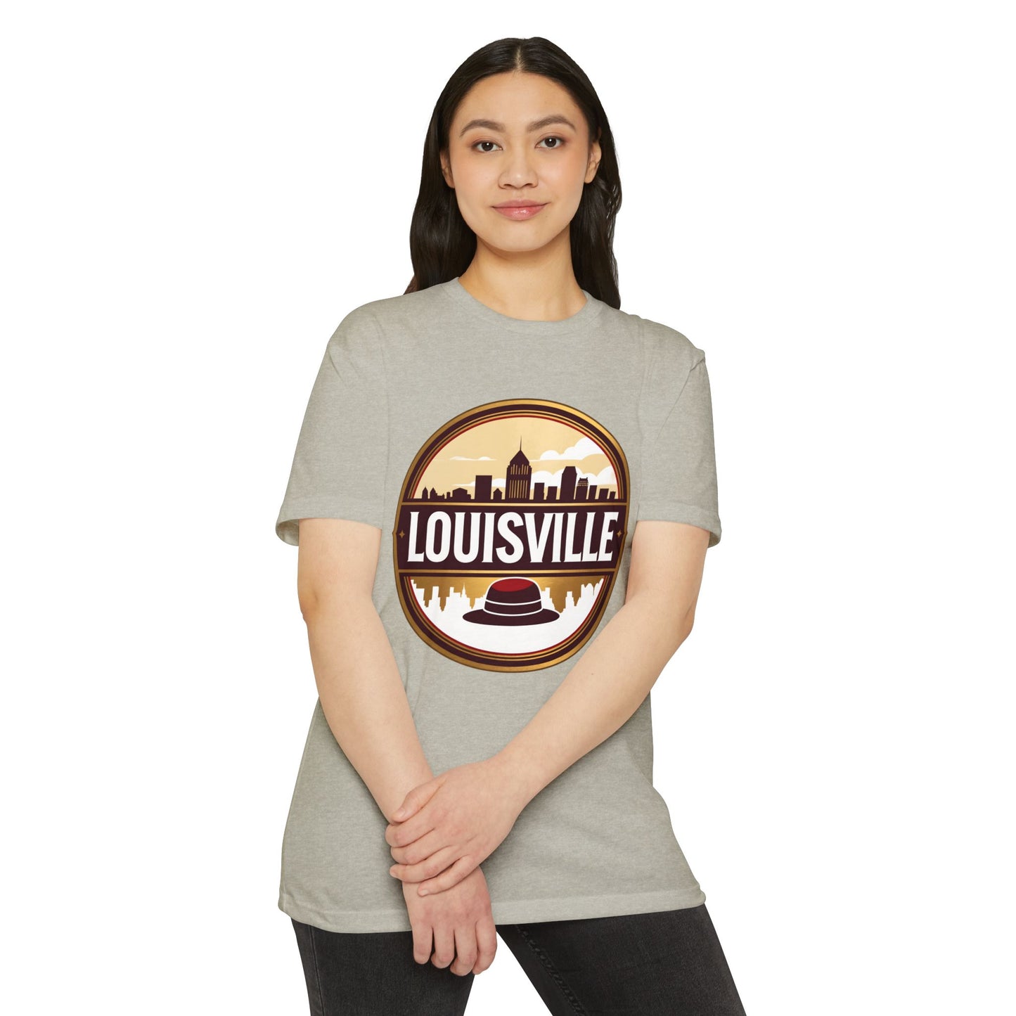 Louisville Skyline T-Shirt — Retro Derby Hat City Graphic Tee