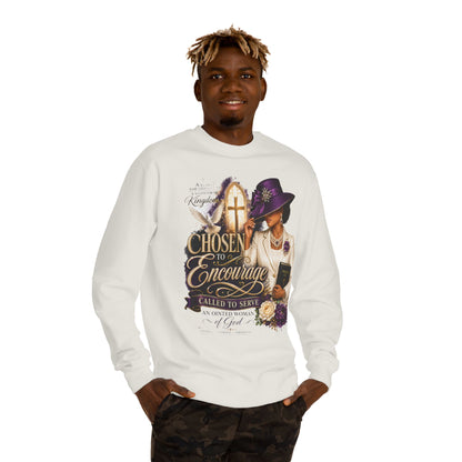 Christian Women's 'Chosen to Encourage' Sweatshirt – Faith-Based Encourager Design