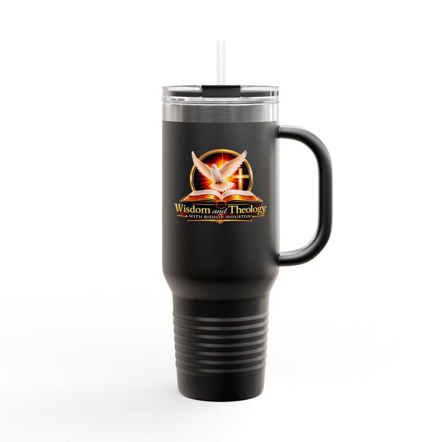 40oz Insulated Travel Mug – Wisdom & Theology Logo Stainless Steel Tumbler