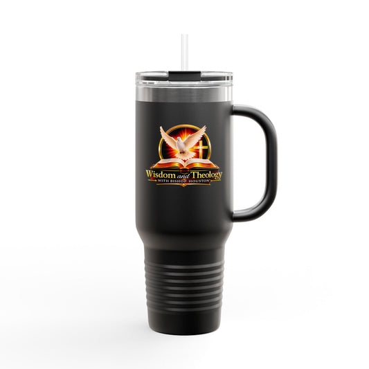 40oz Insulated Travel Mug – Wisdom & Theology Logo Stainless Steel Tumbler