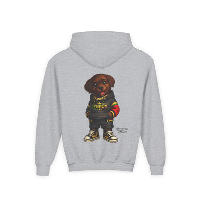 Youth Hoodie — 'Legacy' Streetwear Puppy Graphic Sweatshirt