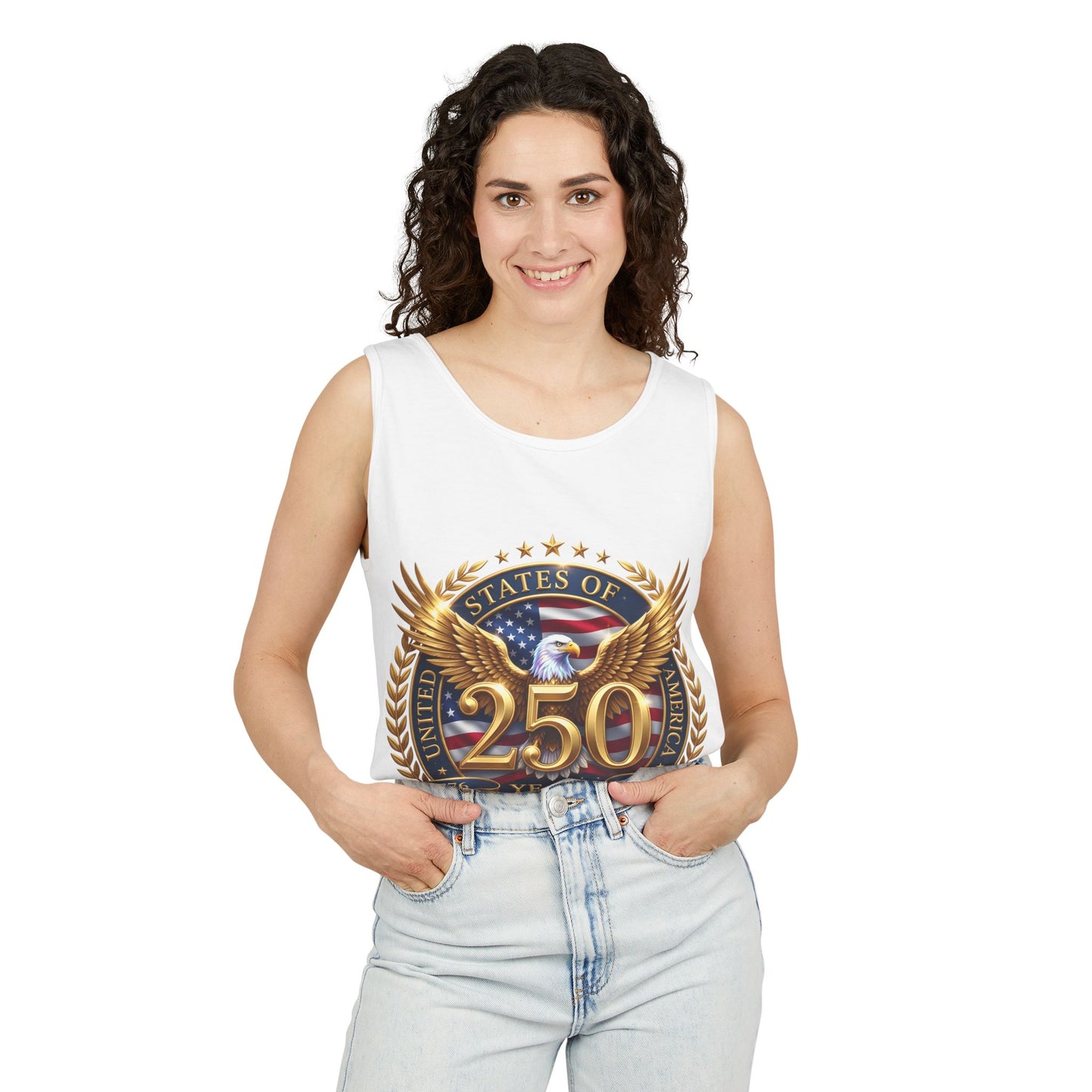 250 Years Anniversary Eagle Tank Top — United States Bicentennial Celebration Tee