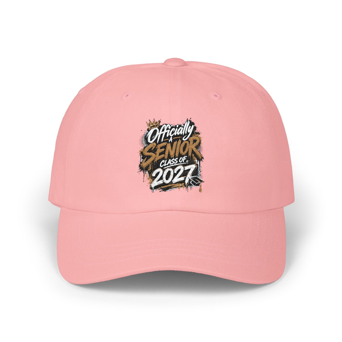 Senior Since 2024 Dad Cap – White Embroidered Graduation Baseball Hat