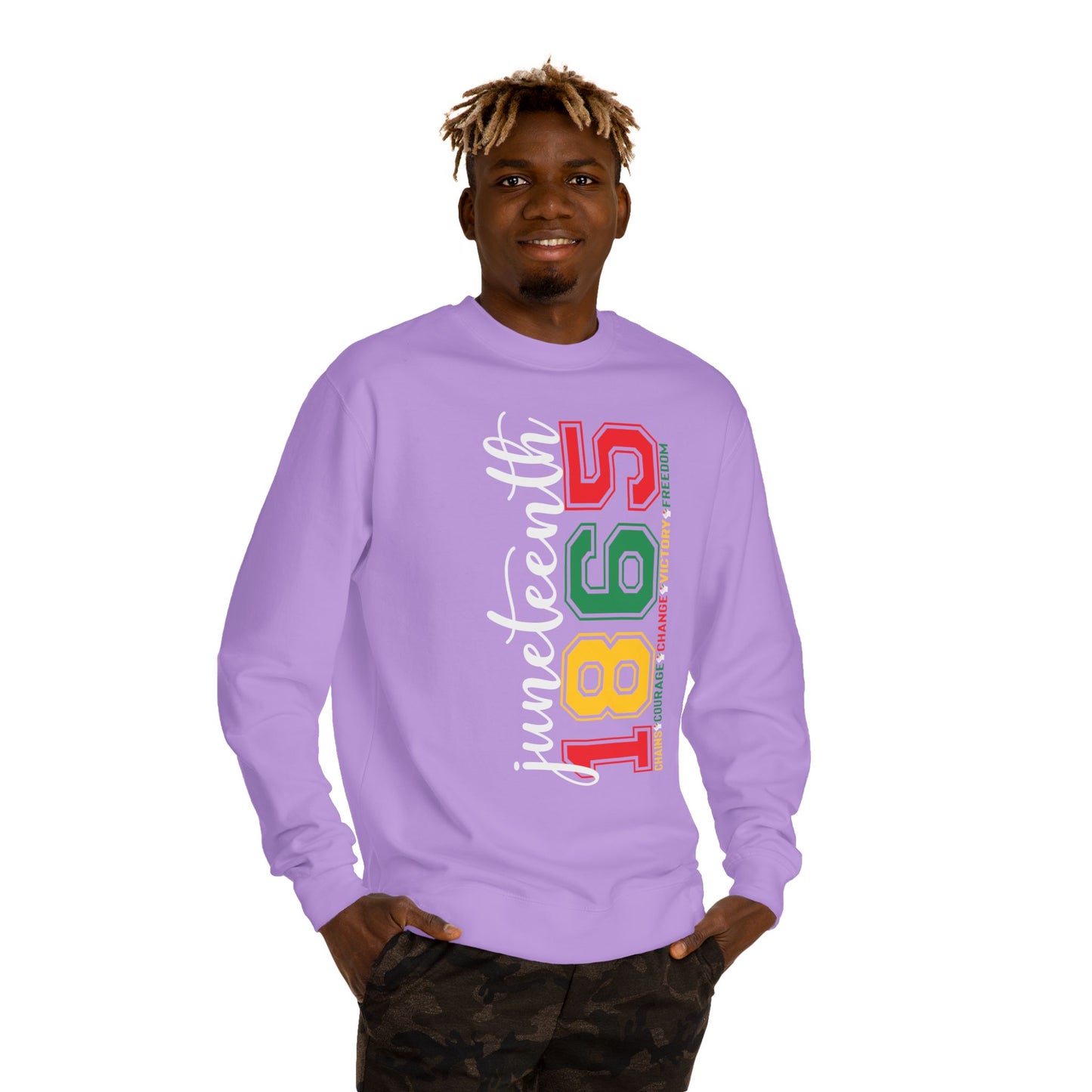 Juneteenth 1865 Crewneck Sweatshirt – Black Liberation Pride Graphic