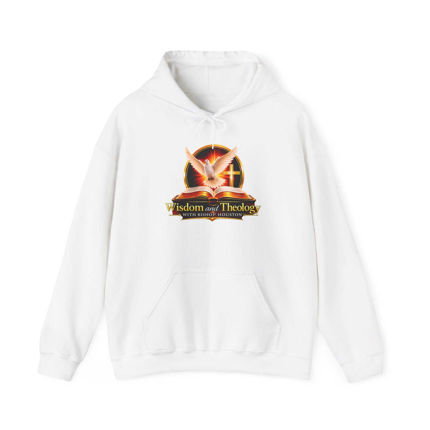 Wisdom and Theology Hoodie – Dove & Book Christian Faith Sweatshirt