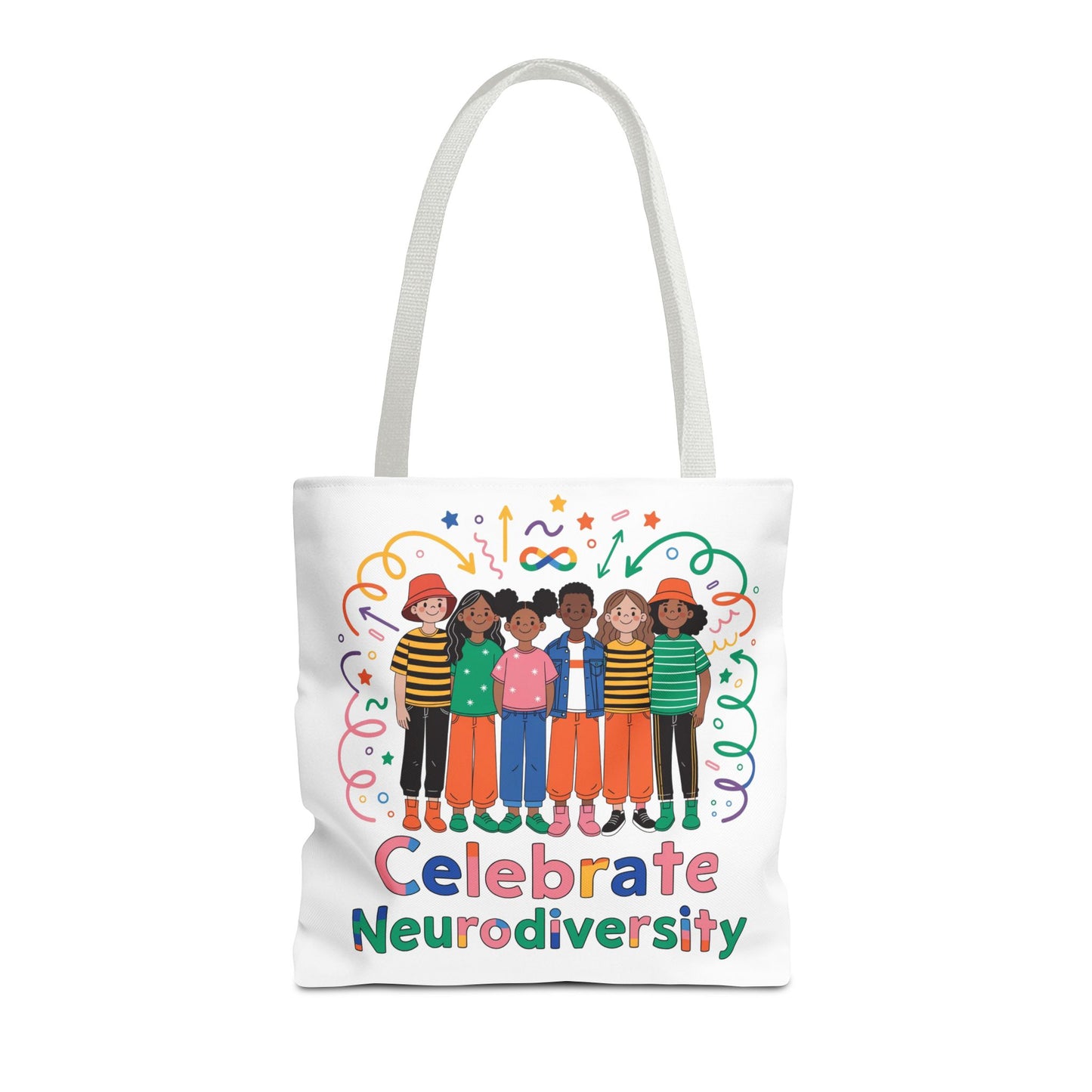 Celebrate Neurodiversity Tote Bag — Inclusive Pride Reusable Shopper