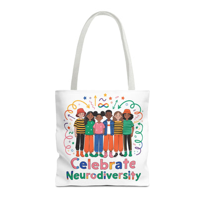 Celebrate Neurodiversity Tote Bag — Inclusive Pride Reusable Shopper