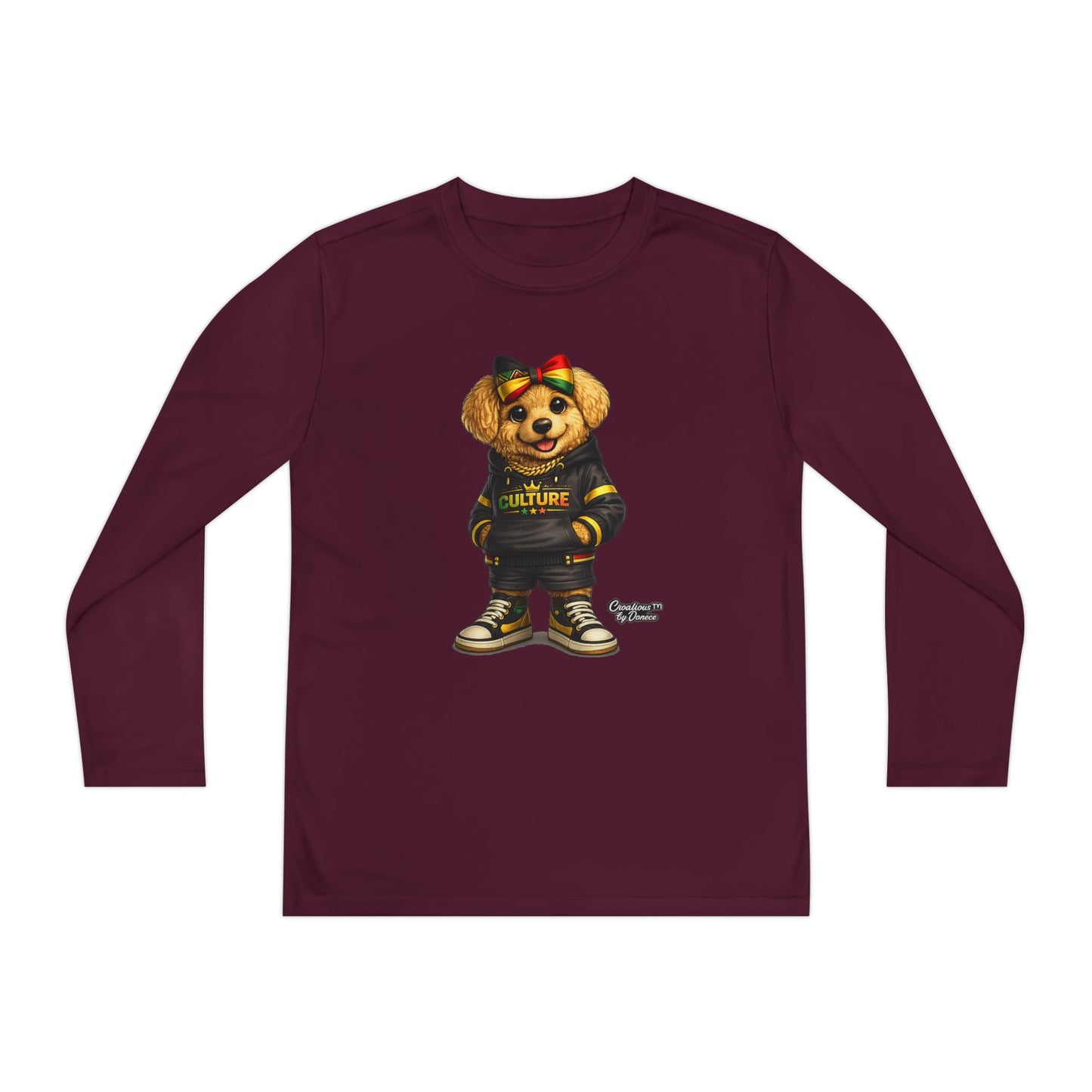 Kids Teddy Bear Graphic Long Sleeve Tee — 'Future' Hoodie Design