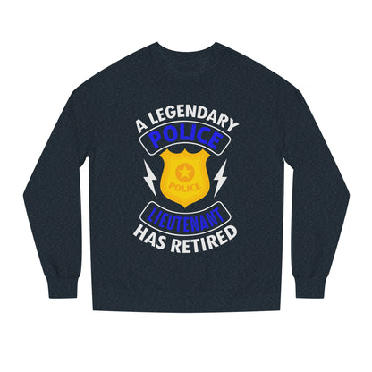 Retired Police Lieutenant Sweatshirt — Legendary Badge Crewneck
