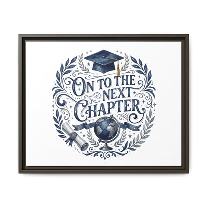 On to the Next Chapter Framed Canvas – Graduation Wall Art