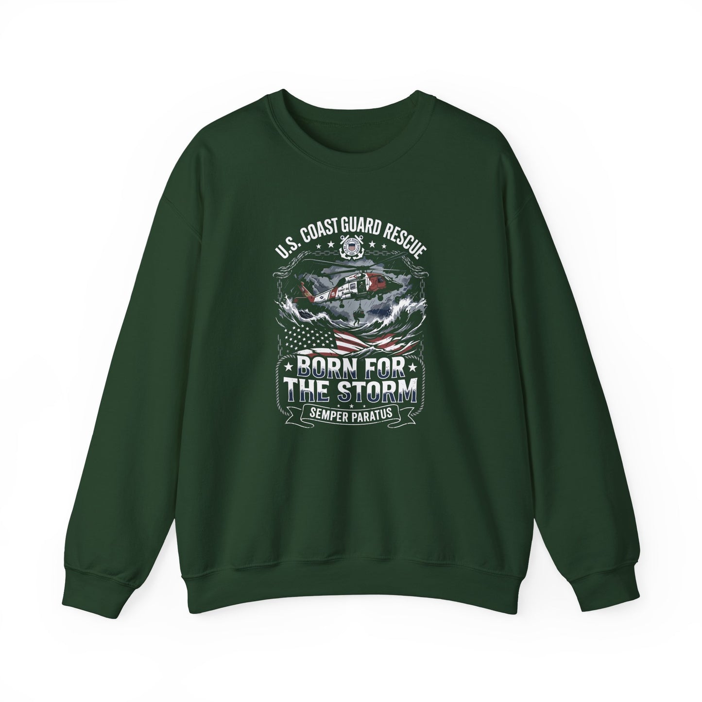 U.S Coast Guard Rescue Born for the Storm Sweatshirt