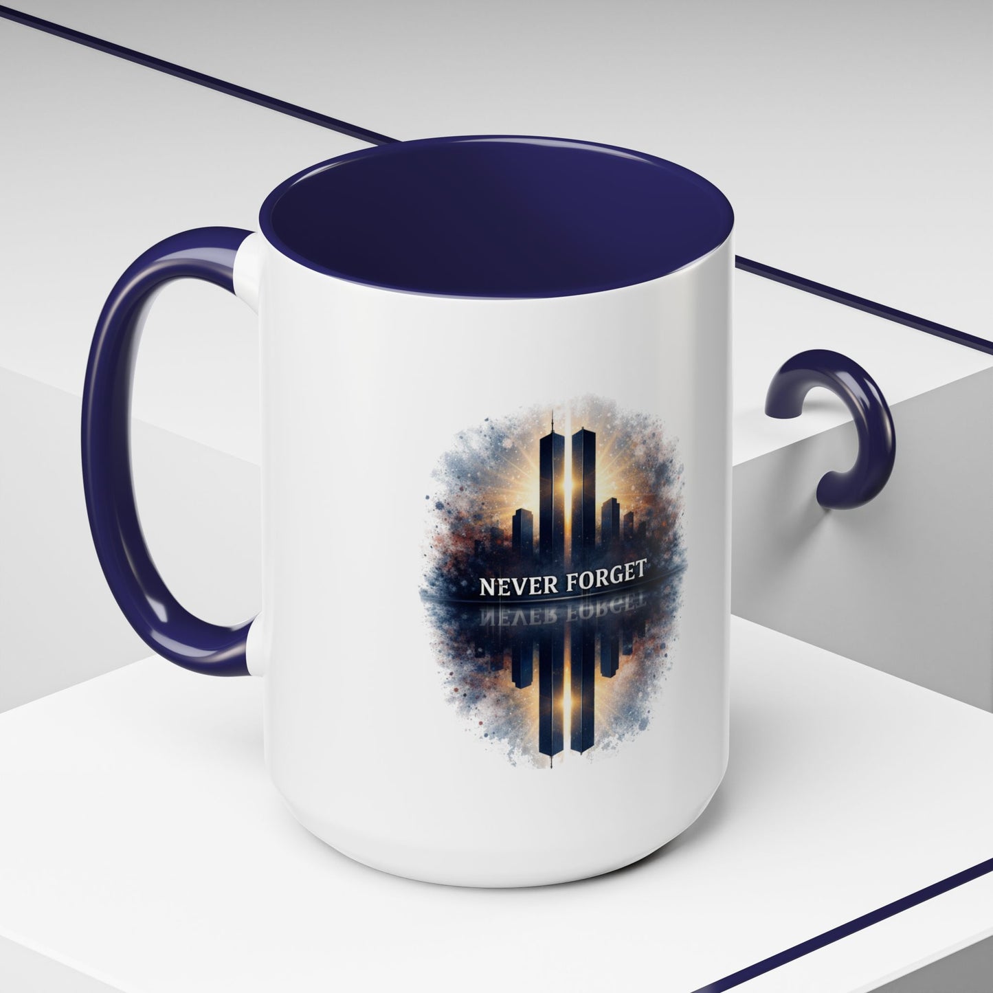 Never Forget 9/11 Memorial Accent Coffee Mug (11/15oz)