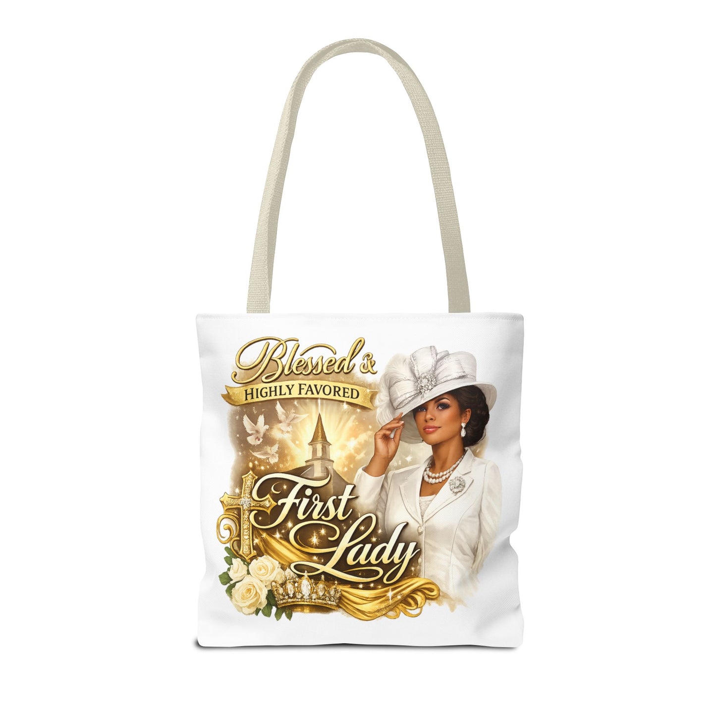 First Lady 'Blessed & Highly Favored' Tote Bag