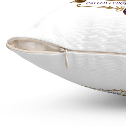 First Lady Faith Pillow — "Walking in Grace, Leading in Faith" Decorative Throw Pillow