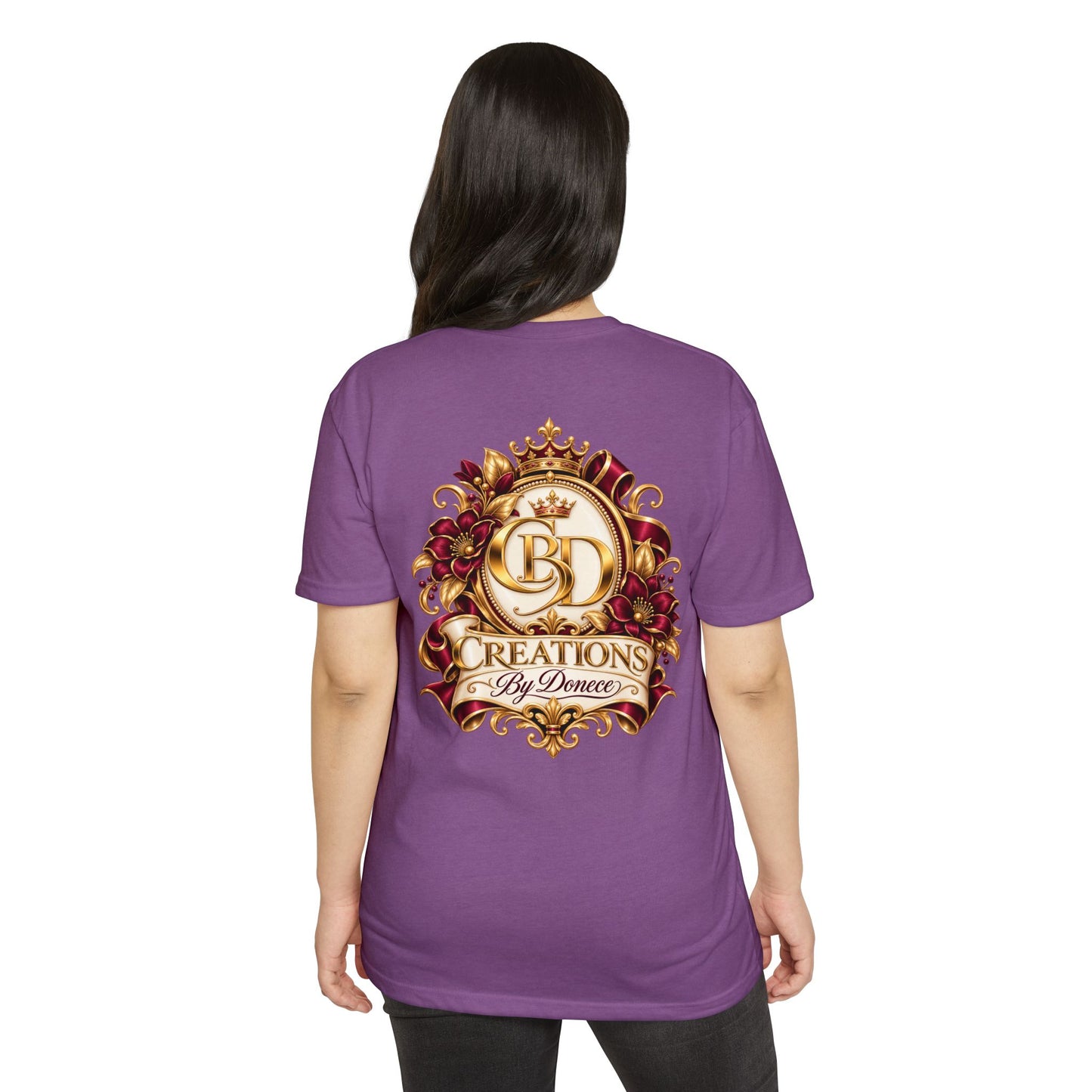 T-Shirt — 'Creations By Denece' Ornate Crest Graphic Tee
