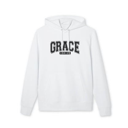 Grace Hoodie — Faith-Inspired Pullover with "Grace" Collegiate Design