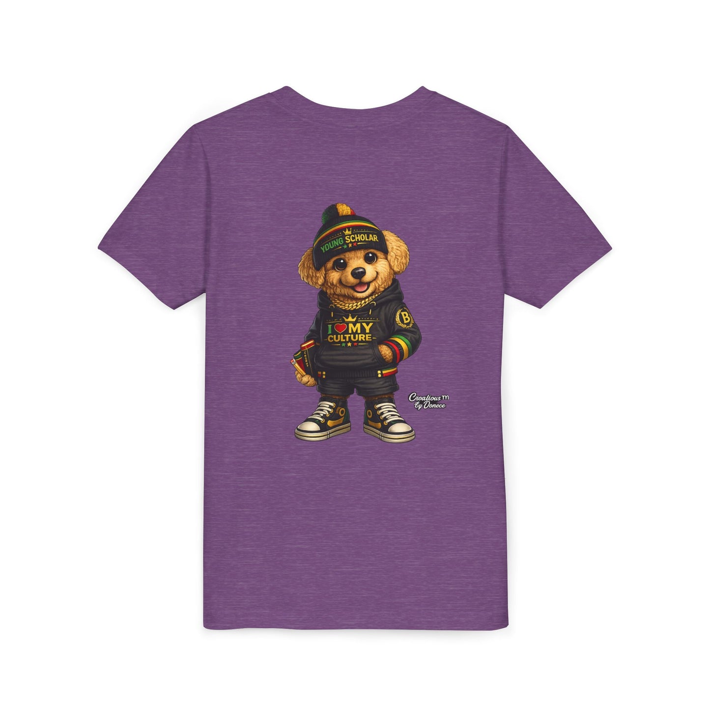 Youth Bear Graphic Tee – "I Love My Culture" Urban Streetwear