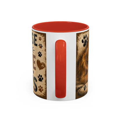 Coffee Mug – "A House Is Not A Home Without Paws" Pet Lover Accent Mug