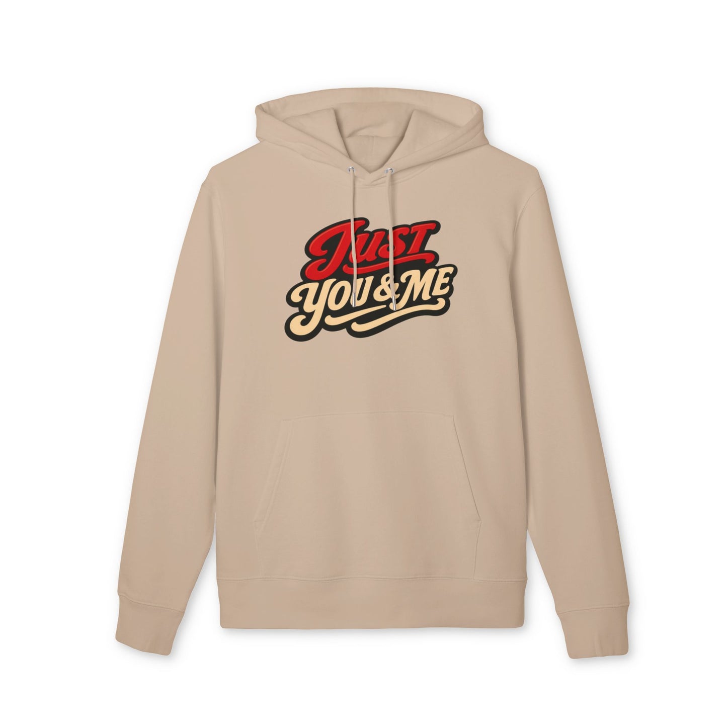 Just You & Me Hoodie — Retro Script Couples Pullover