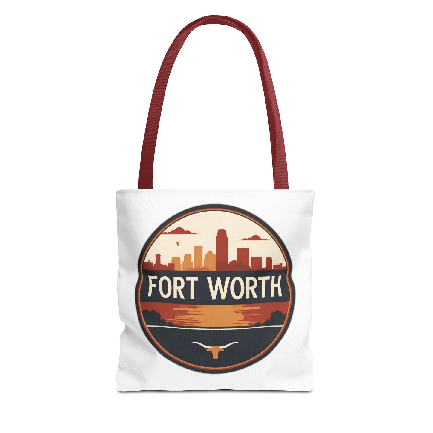 Fort Worth Skyline Tote Bag — Vintage Texas Cityscape Tote