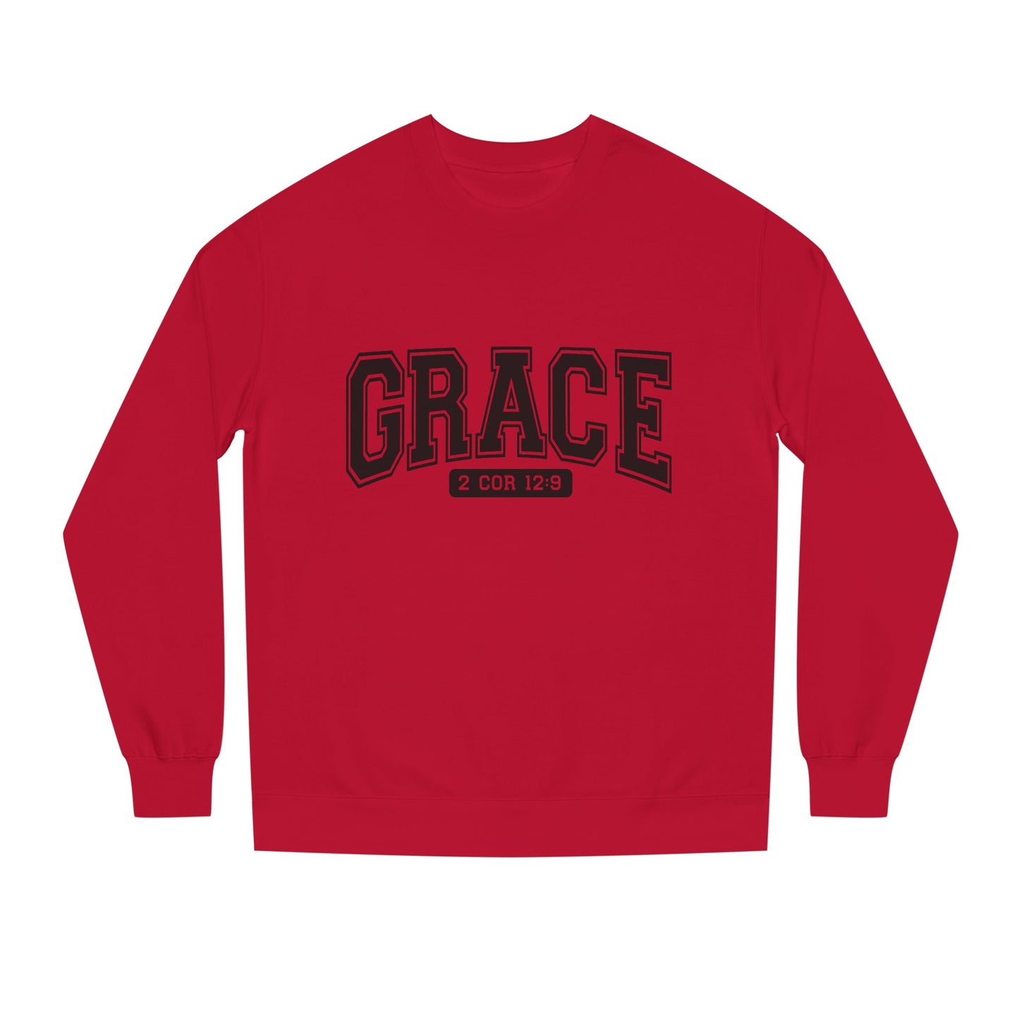 Grace Crewneck Sweatshirt – 'GRACE' 2 Cor 12:9 Christian Pullover