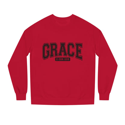 Grace Crewneck Sweatshirt – 'GRACE' 2 Cor 12:9 Christian Pullover