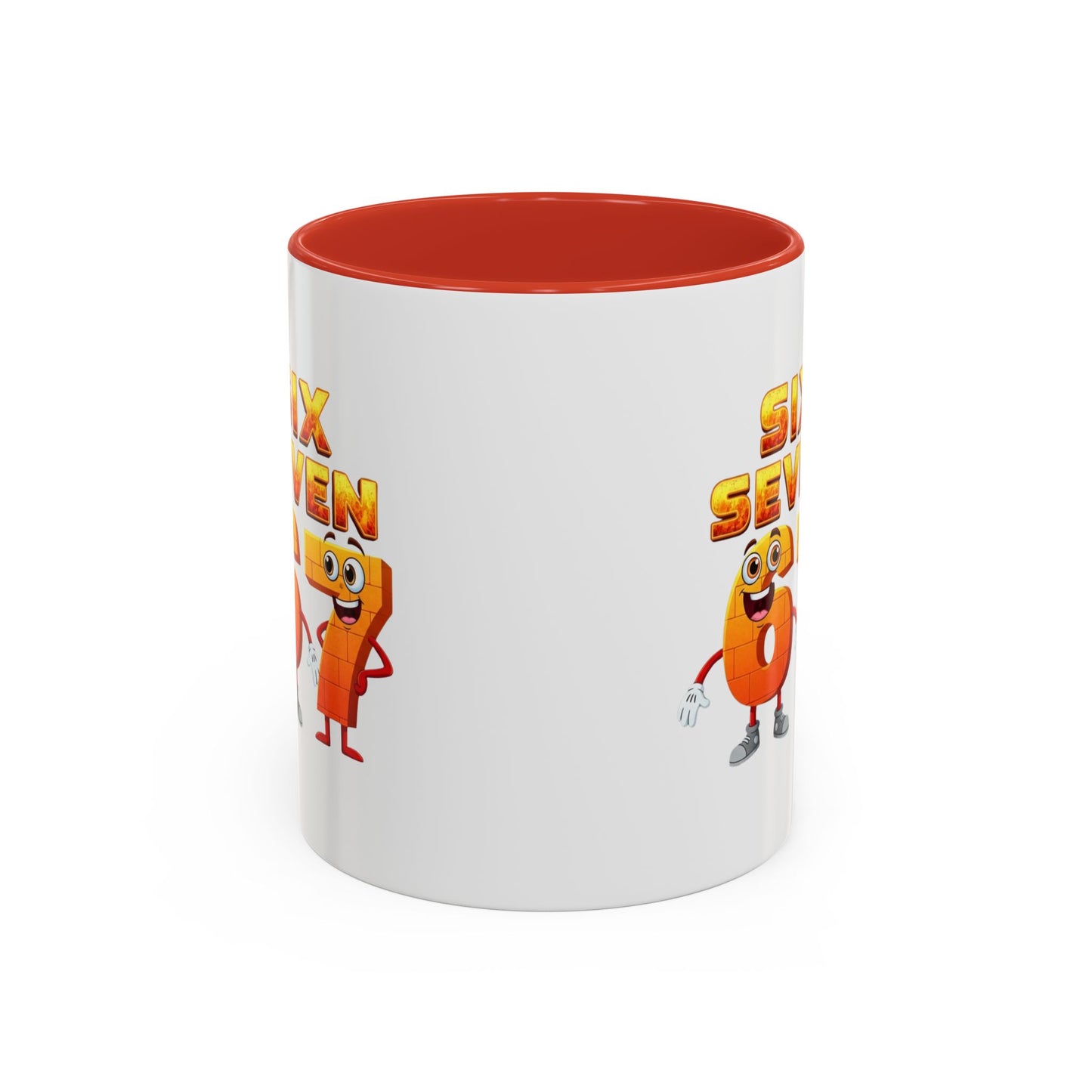 Six Seven Cartoon Number Coffee Mug - Fun Math Teacher Gift (11/15oz)