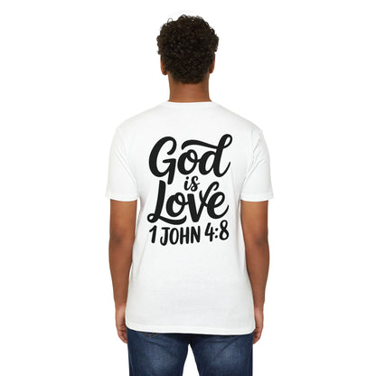 God Is Love T-Shirt - 1 John 4:8 Inspirational Christian Tee