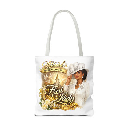 First Lady 'Blessed & Highly Favored' Tote Bag