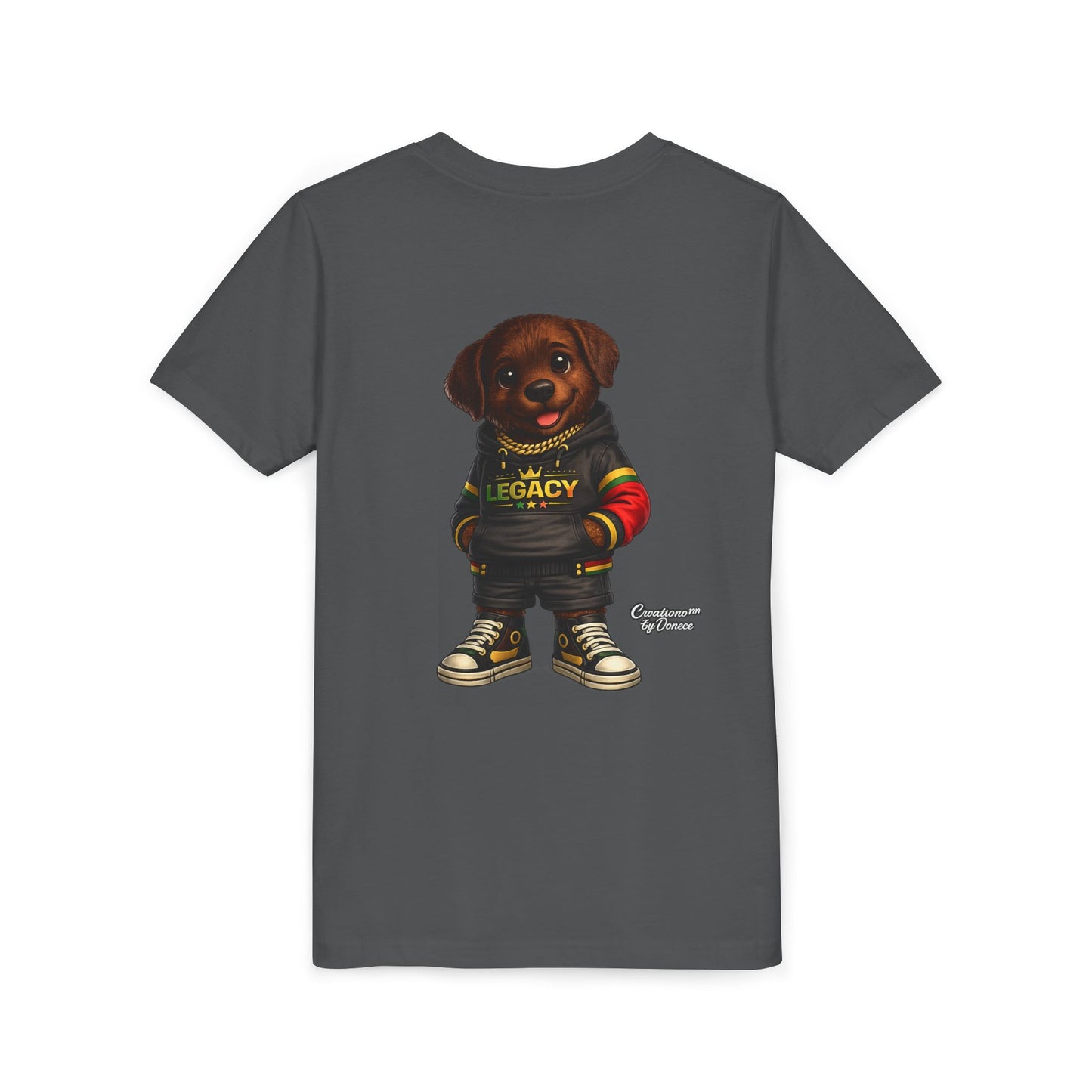 Youth Tee — Cute Rottweiler Puppy in 'Legacy' Hoodie Kids T‑Shirt